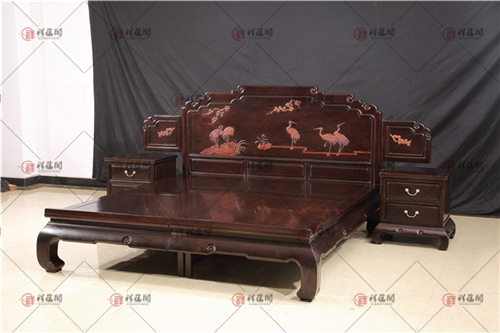 卧室红木床 明式经典红木大床