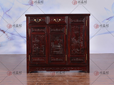 黑酸枝家具 实木储物餐边柜