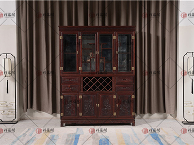 餐厅红木家具 中式酒柜红木