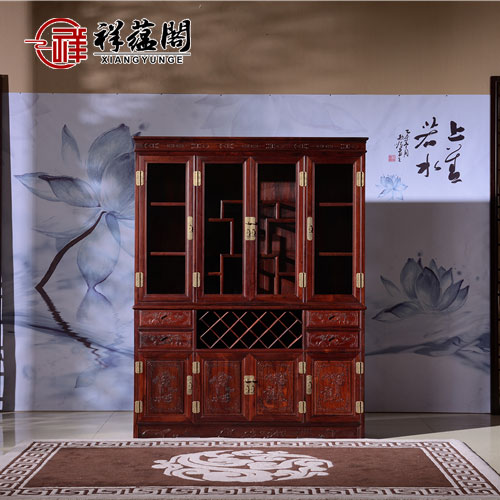 红酸枝红木家具 红酸枝酒柜