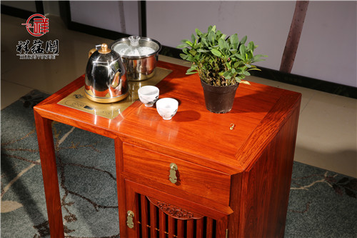 红木大果紫檀茶桌新中式茶台客厅家具CZT-8