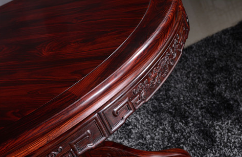 红木餐桌面板厚度  该如何辨别红木餐桌面板的厚度