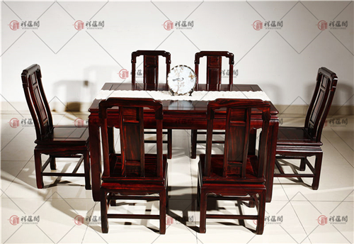 餐厅红木家具 经典实木红木餐桌椅