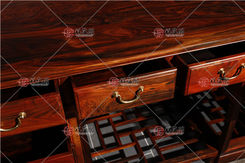 大红酸枝木家具  大红酸枝书桌