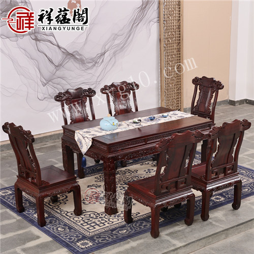 红木餐桌 2米宽红木餐桌