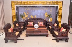 老挝黑酸枝沙发七件套多少钱？