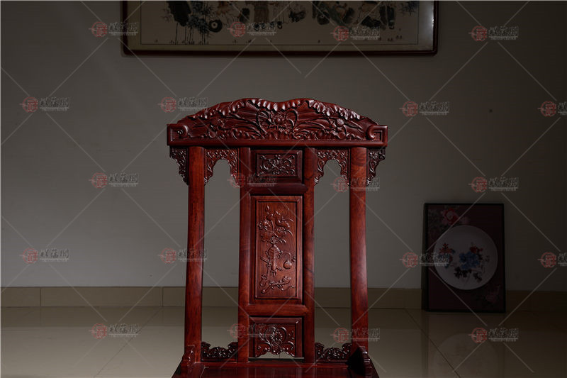 上海红酸枝圆桌_上海红木家具红酸枝圆桌