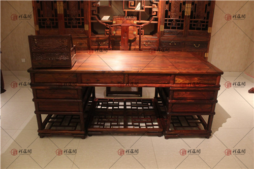 红木书房书桌 红木书桌明式家具