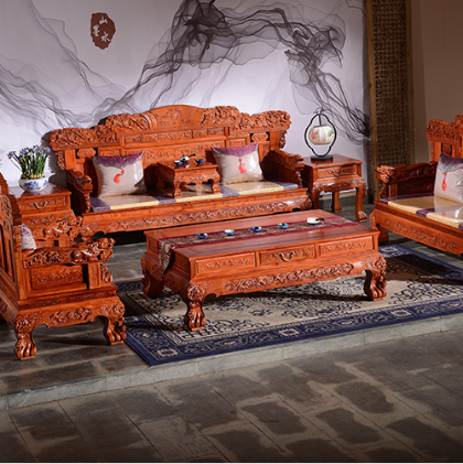 大果紫檀红木沙发六件套价格及尺寸介绍  祥蕴阁红木家具