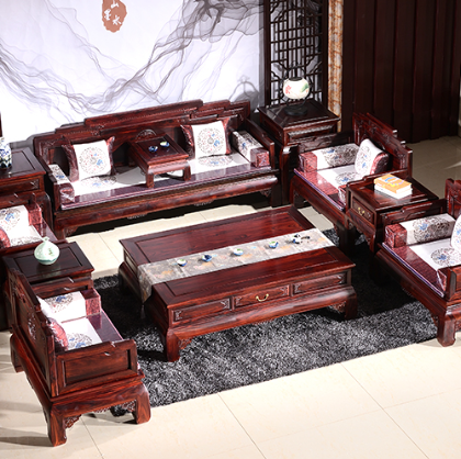 印尼黑酸枝财源滚滚沙发价格  祥蕴阁红木家具