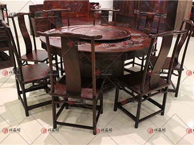 红木餐厅餐桌 经典红木餐桌