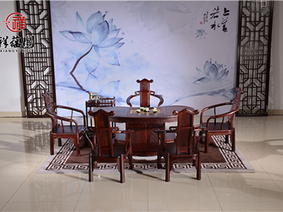 红木茶几 新中式红木茶桌椅组合