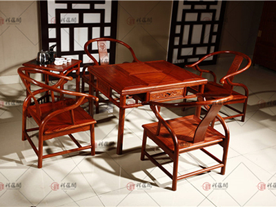办公红木家具 红木茶桌办公桌二合一