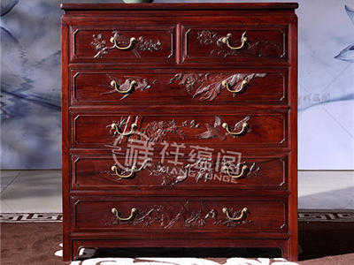 老挝红酸枝家具 红木卧室斗柜