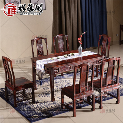 红木餐椅 高档红木餐桌、餐椅