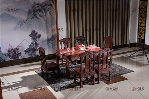 红酸枝家具 茶餐厅红木餐桌