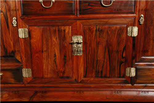 大红酸枝家具 中式实木餐边柜