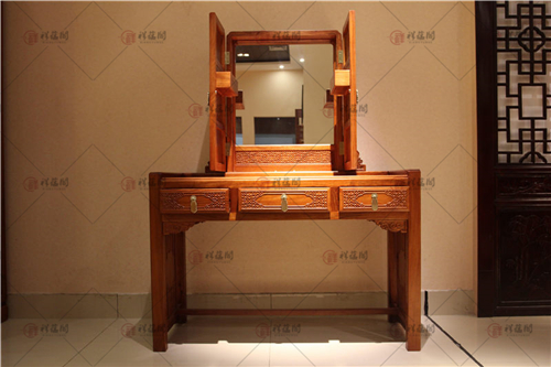 大果紫檀家具 新中式红木梳妆台