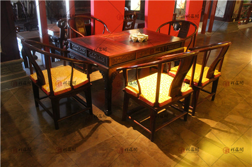 办公红木家具 经典红木茶桌椅