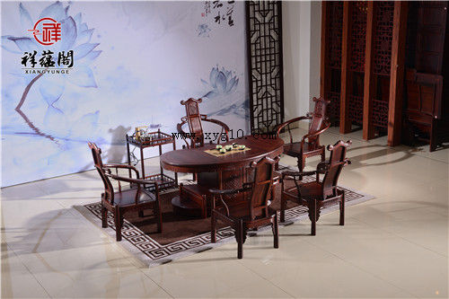 老挝红酸枝家具 老挝红酸枝家用茶桌
