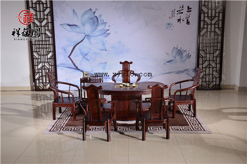 老挝红酸枝家具 老挝红酸枝家用茶桌