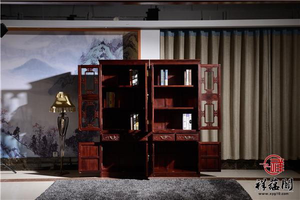 红木书柜配什么家具才能够展现古色古香主题