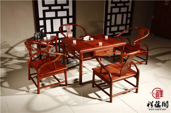红木大板茶桌