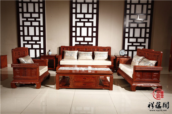 红木沙发十三件套组合尺寸及图片欣赏