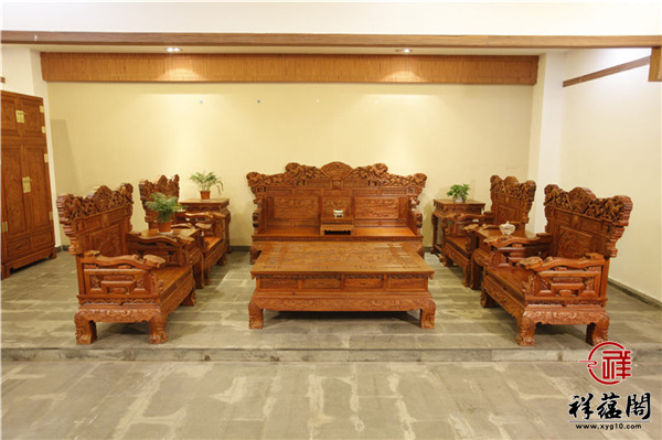 缅甸花梨六件套红木沙发尺寸 缅甸花梨六件套沙发图片欣赏