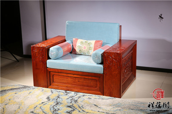 缅甸花梨六件套红木沙发尺寸 缅甸花梨六件套沙发图片欣赏