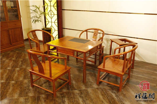 红木家具大茶桌款式图片欣赏