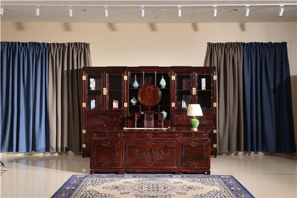 红木书柜搭配哪种家装风格美感展示更到位