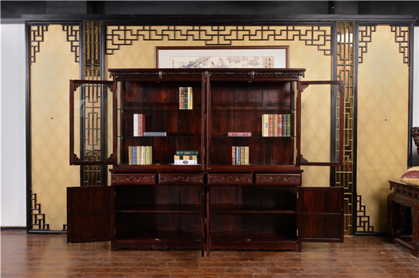 红木书柜的尺寸和书房空间格局有密切联系
