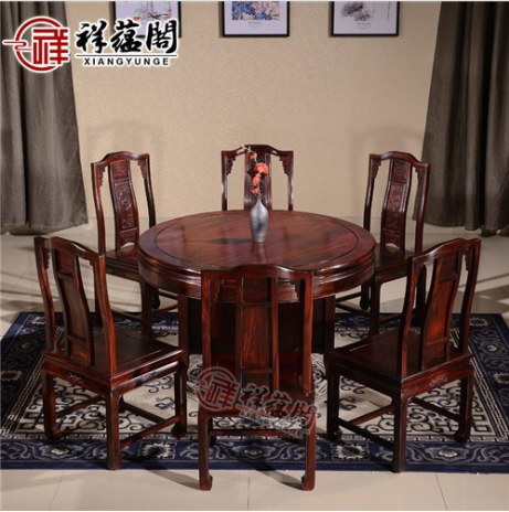 2019款红木家具餐桌款式有什么特点